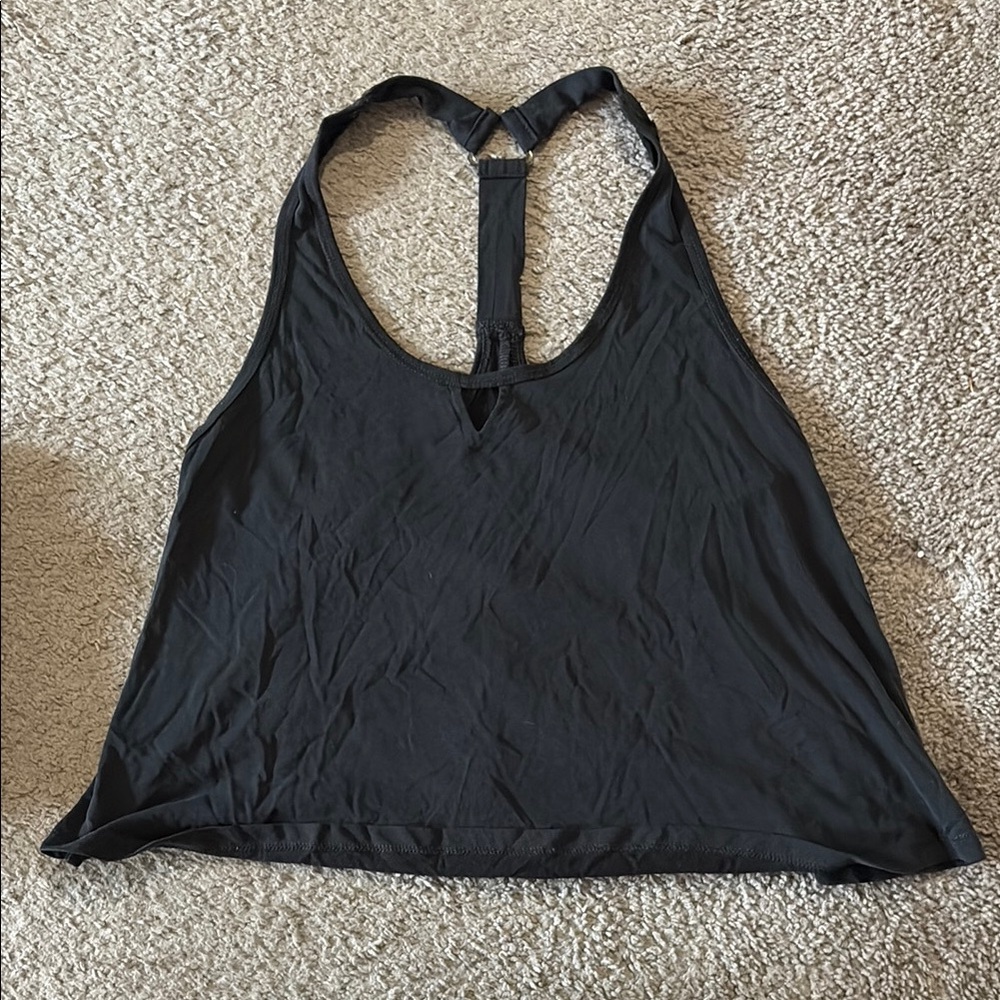Forever 21 Black Backless Sleeveless Tank Top